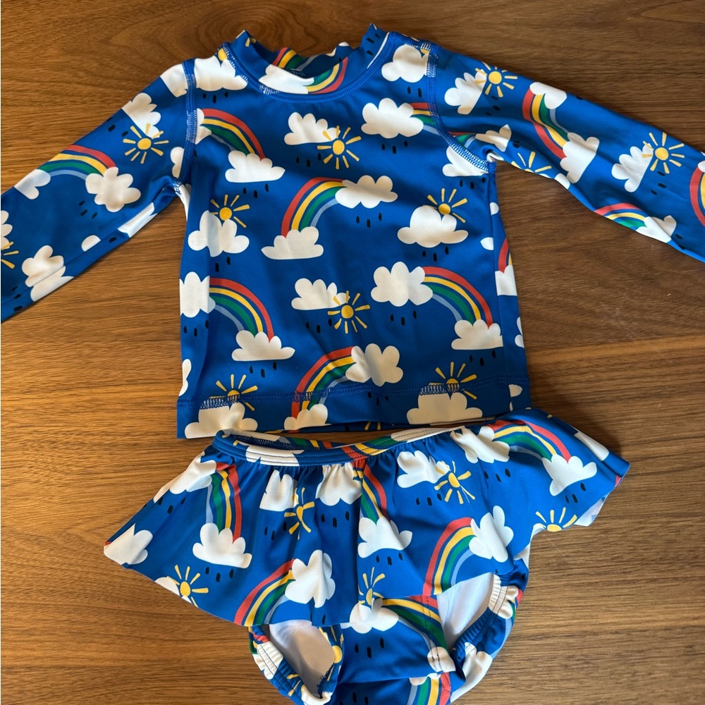 Hanna Andersson 2 Piece Swimsuit 12-18 months